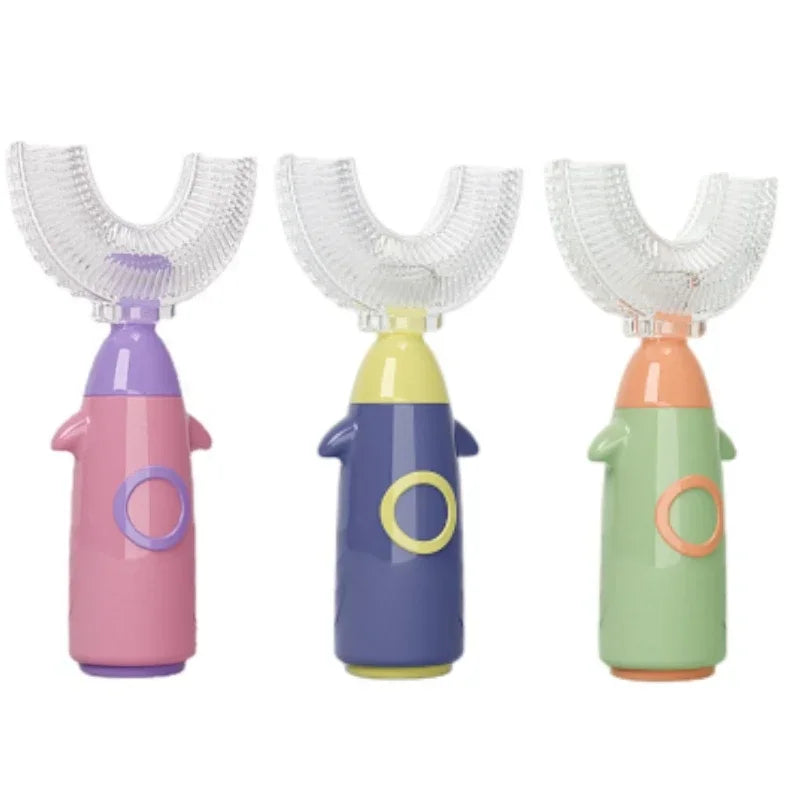 NEW Toothbrush for Kids (2-12Yrs Old) U Shape 360° Children's Toothbrush Teeth Care for Teeth Cleaning Child Toothbrush Baby Brush Dental Care Accessories