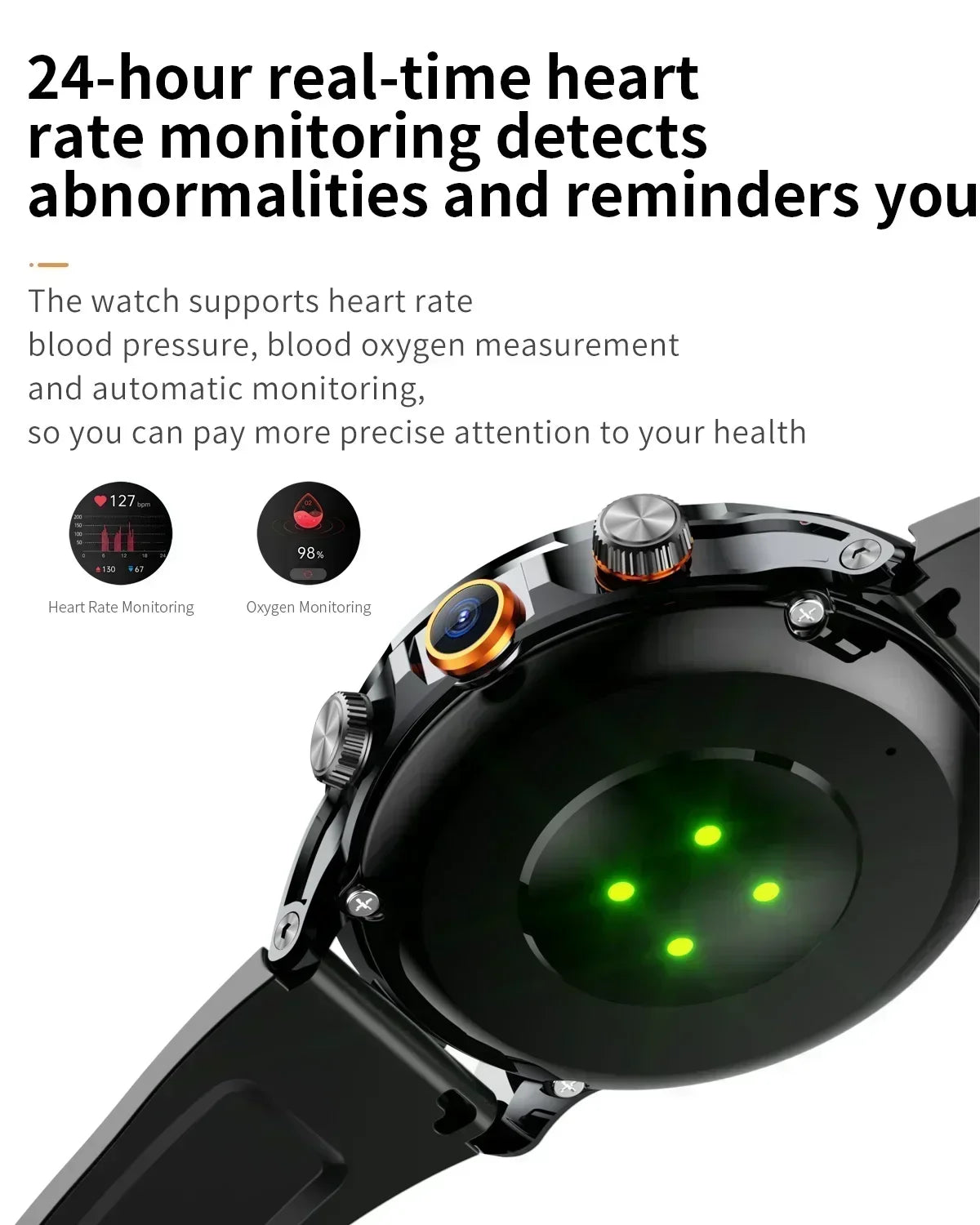 NEW Arrivals GPS Tracker Heart Rate Blood Pressure Multiple Sports Modes and Languages Android Adult Smart Watch 1.95 'AMOLED 8GB+128GB Storage 4G Full Network Google Play WIFI GPS Sim Card