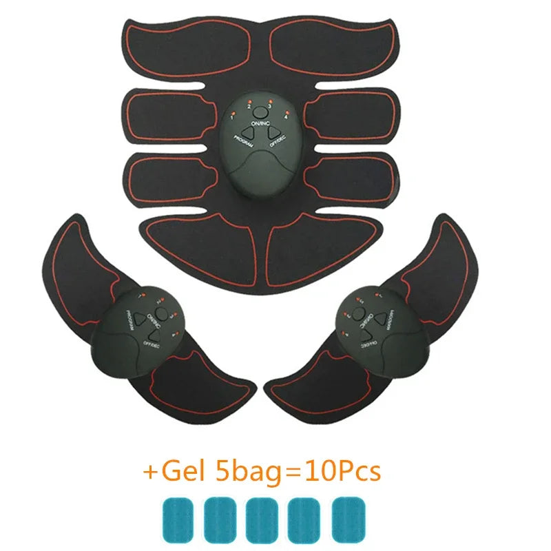 NEW Arrivals EMS Smart Wireless Muscle Stimulator Trainer Fitness Portable Abdominal Electric Abdominal Patch Trainer Stickers Body Massager Sports Supplies