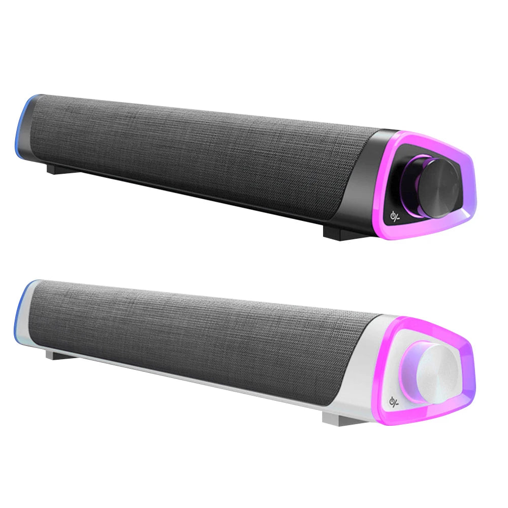 NEW Arrivals 3D Computer Speaker Bar Stereo Sound Subwoofer Bluetooth Dual Speakers Music Player Wired Loudspeaker For Laptop PC Notebook Computer Accessories Electronics Supplies