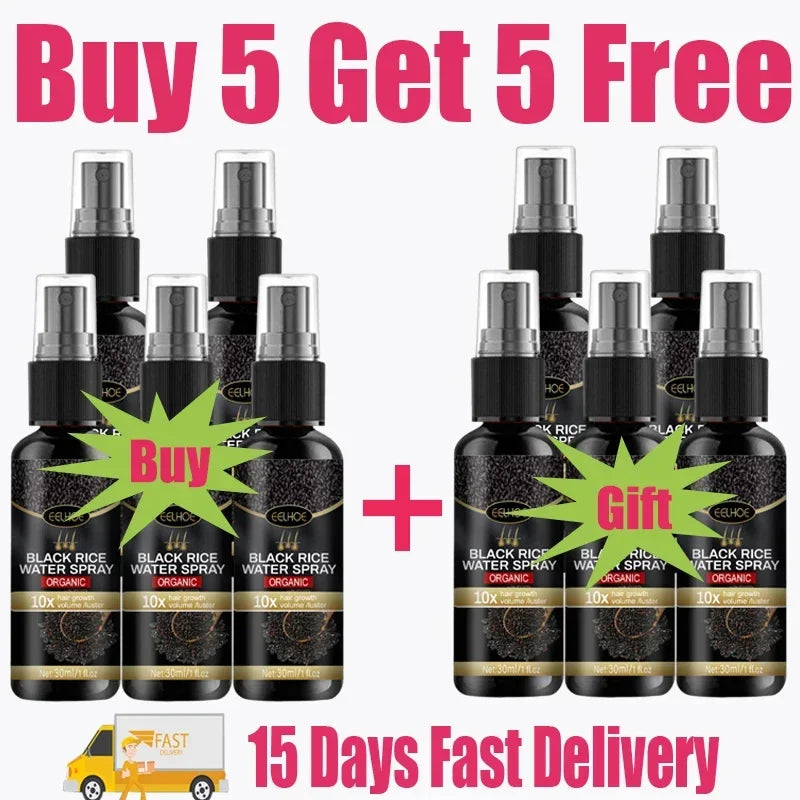 NEW Arrivals 5/10PCS Set Gray White Hair Treatment Serum Cover White Hair To Black Natural Color Repair Spray Anti Loss Hair Restore Healthy Hair Care Supplies
