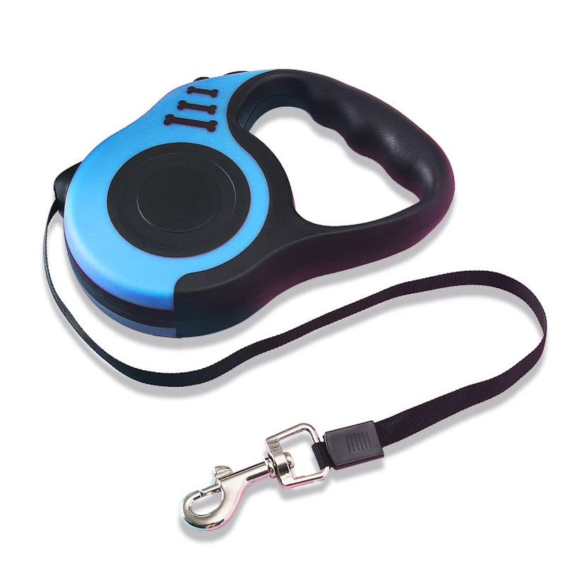 NEW Arrivals 12 Colors 5m Dog Leash Strong Automatic Retractable Durable Nylon Lead Puppy Outdoor Travel Walking Hiking Traction Rope Dogs Accessories Pets Supplies