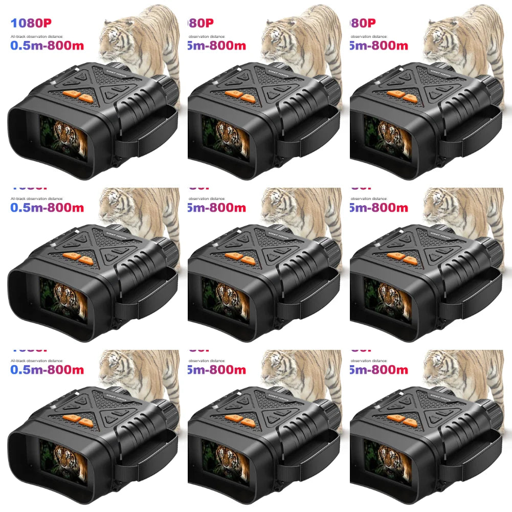 NEW HD 1080P Digital Night Binoculars Night Vision IR Goggles 10X Digital Zoom Night Vision Goggles 2.8inch Binoculars For Outdoor Camping Hunting Binoculars