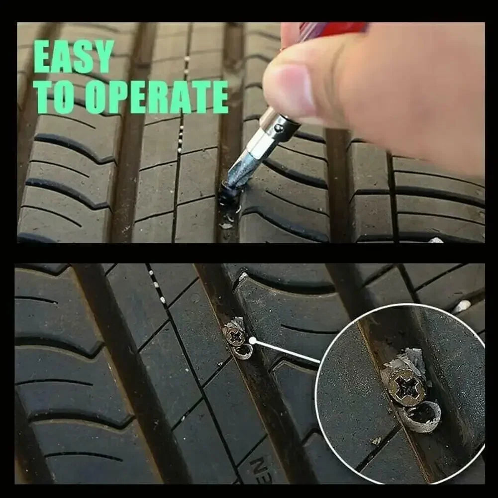 100-500PCS Tire Puncture Repair Nails for Car Motorcycle Scooter Bike Vacuum Tyre Repairing Rubber Metal Nail Set Car Tire Accessories