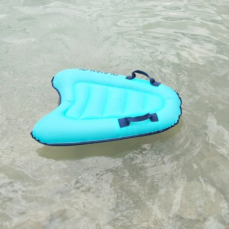NEW 1pc Oxford Cloth Inflatable Bed Surfboard Swimming Floating Row Inflatable Surfboard With Handle For Beach Surfing Summer Sports Supplies
