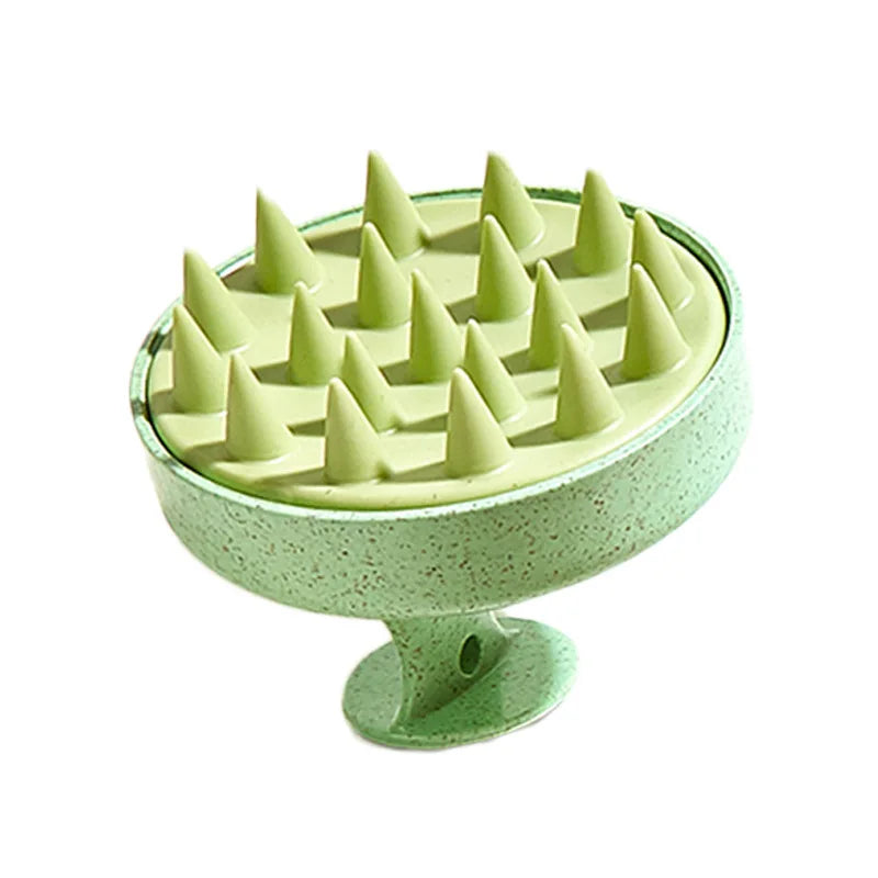 Alwafore Wet and Dry Scalp Massage Brush Head Cleaning Adult Soft Household Bath Silicone Shampoo Brush Massage Comb