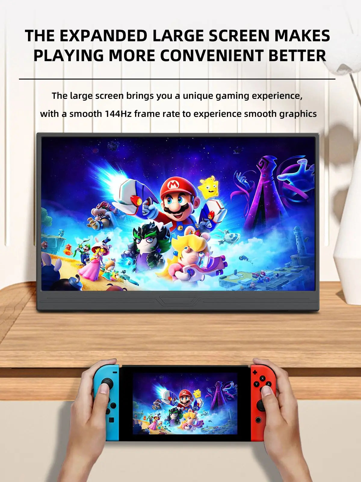 15.6-Inch Portable Monitor Touchscreen 1920*1080 HDR Low Blue Light For Xbox PS4/ 5 Switch Laptop Cell Phone PC Extension
