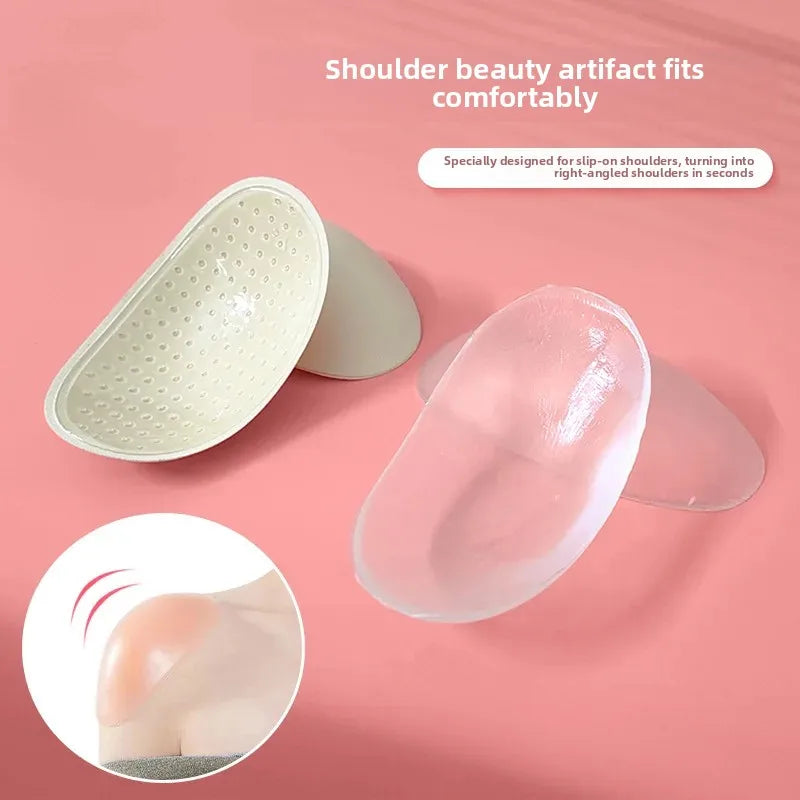 NEW Arrivals Silicone Shoulder Pads Unisex Invisible Traceless Self-Adhesive Fake Shoulders for Women And Men Home Comfort Underwear Accessories