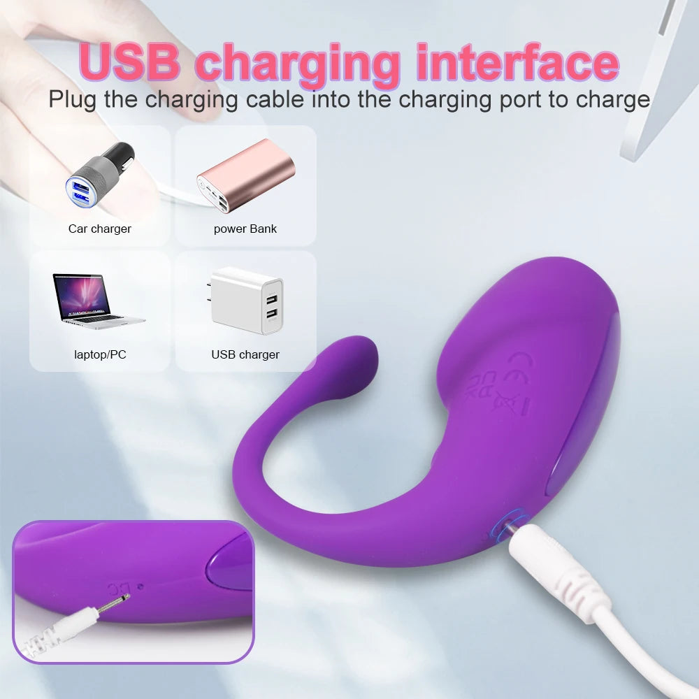 Vibrator for Women APP Wireless Bluetooth G-Spot Vaginal Stimulator Anal Vibrating Egg Massager Wearable Stimulator Sex Toys