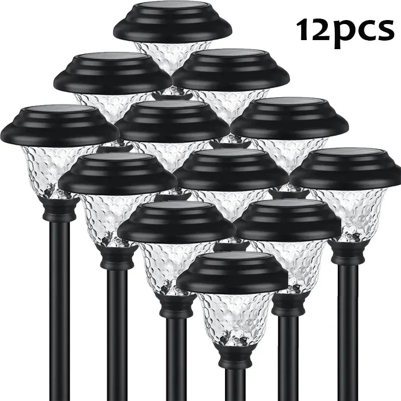 NEW Solar Pathway Lights Outdoor Waterproof Garden Decor Lawn Lamp For Yard Walkway Patio Balcony