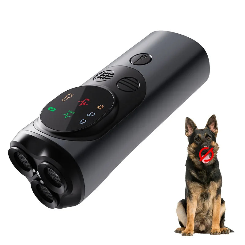New Arrivals Ultrasonic Bark Catcher with LED Flashlight, Dog Repeller, Anti-Barker, Deterrent Bark Repeller Pets Supplies