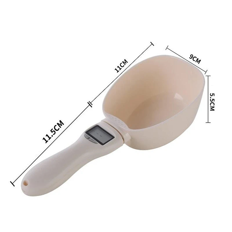 NEW Arrivals Pet Food Scale LCD Electronic Precision Weighing Tool Dog Cat Feeding Food Measuring Spoon Digital Display Kitchen Scale Pets Home Supplies
