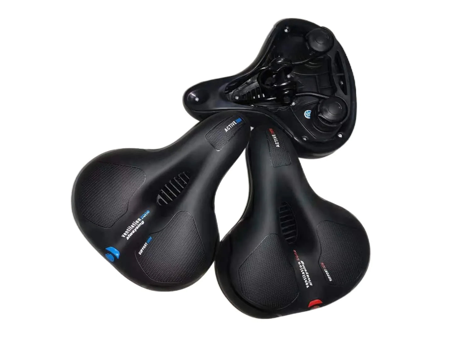 NEW Arrivals Mountain Bike Seat Cushion Set Hollow Out Breathable Shock Absorption Ball Style Universal Bicycle Seat Panache Sport Leisure Bicycle Parts Accessories Sports Supplies