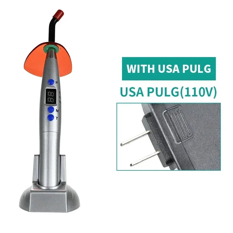 NEW Arrivals Dental Wireless Curing Light Resin Solidification 5W≥1200mw/c㎡ 440-480nm Wavelength Curing Machine With LED Screen Teeth Mouth Hygiene Tools Health Care Supplies
