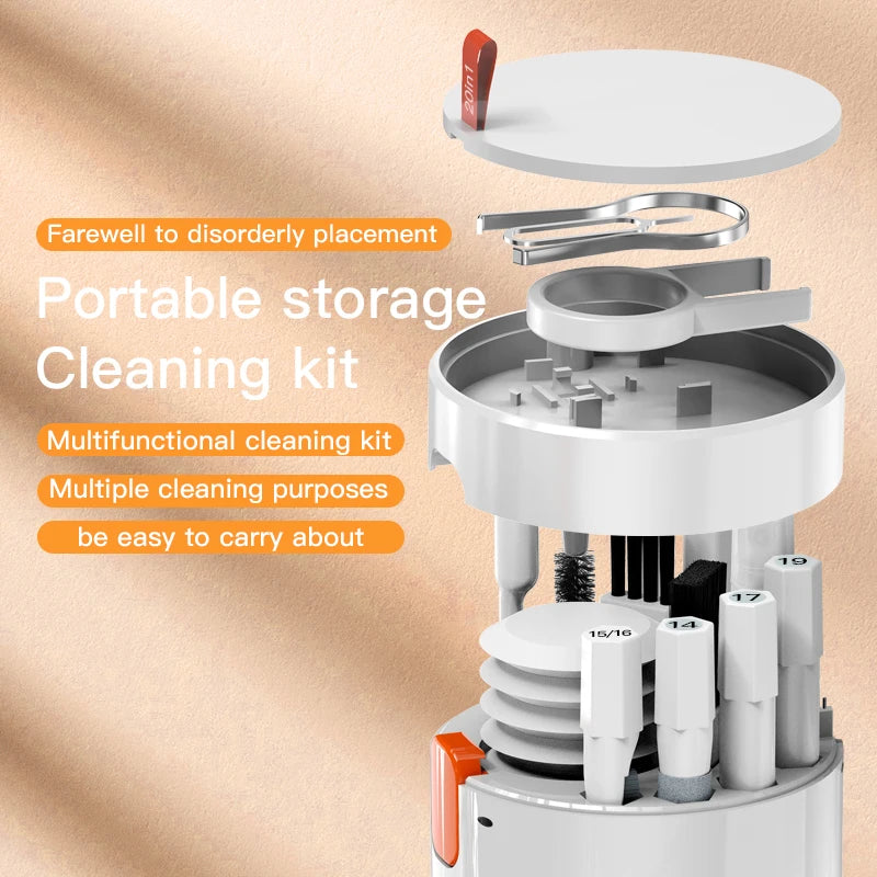 20 in 1/8 in 1 Digital camera Headset Mobile Phone Laptop Keyboard Cleaning tool Set Cleaning brush Clean Pen For Airpods Pro