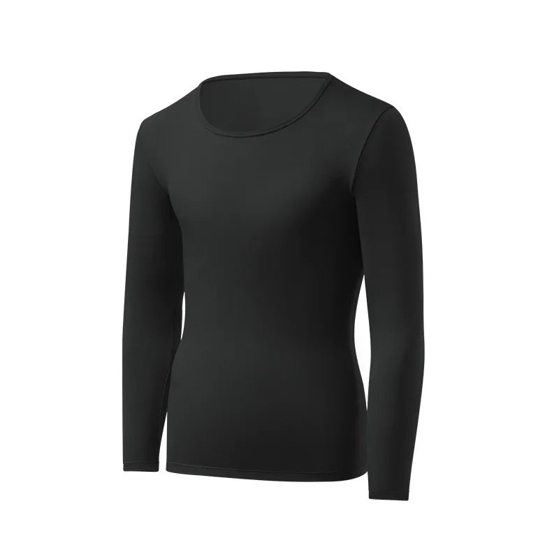 NEW Arrivals 1pcs Men's Ultrathin Thermal Underwear High Elasticity Plus Size Constant Temperature Seamless Long Sleeve Bottoming Tops