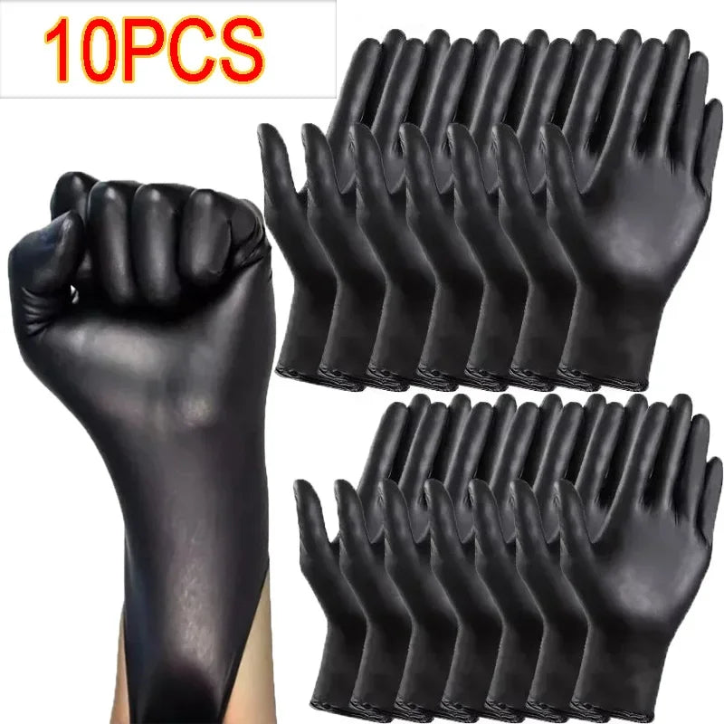 Cooking Gloves Latex Disposable Work Black Nitrile Gloves for Home KitchenTools Tattoo Washing Car Household Safety Gloves