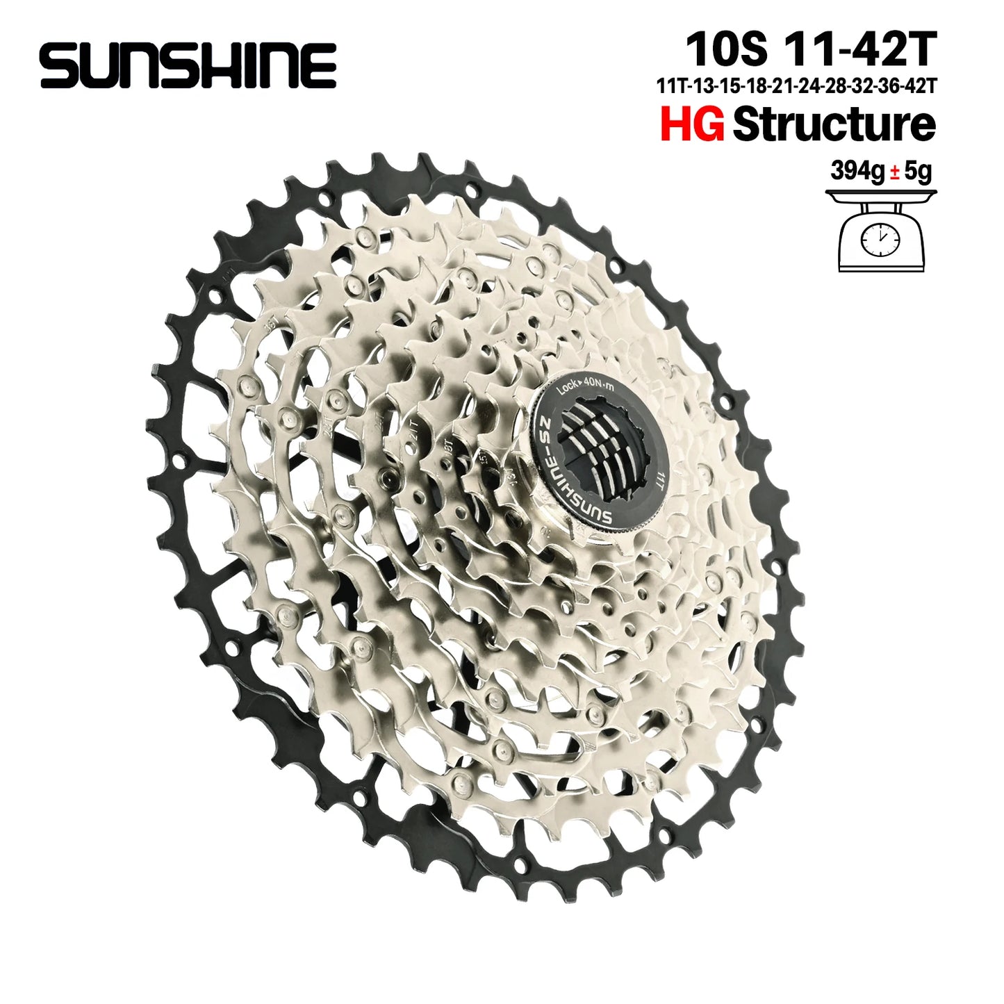 Ultralight Bicycle Cassette Freewheel Carbon Steel Material 9/10/11/12/13 Speed HG Structure Sprocket for Mountain Bike Bicycle Accessories Sports Supplies