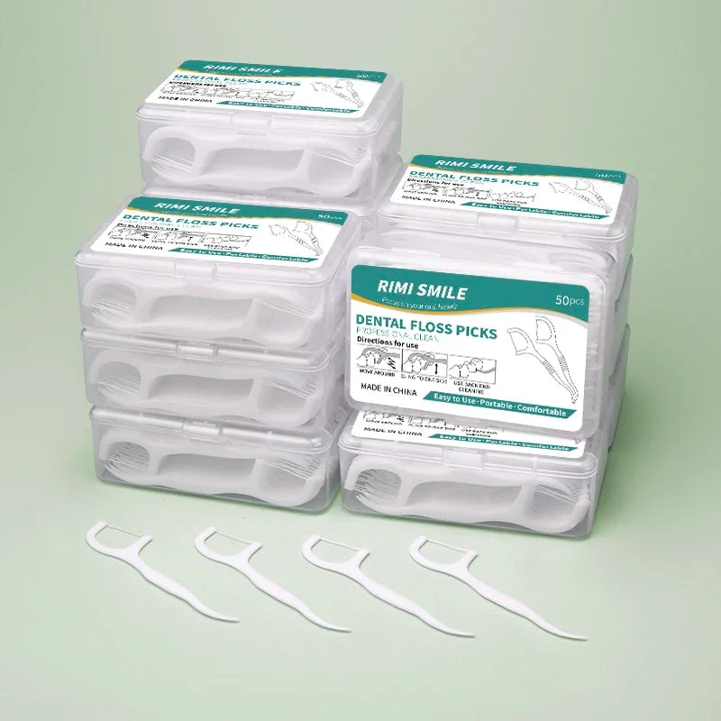 NEW Arrivals Bulk 300/1000PCS Set Dental Floss & Toothpicks Disposable Oral Care Kit Teeth Cleaning Supplies Travel-Friendly Health Care Hygiene Accessories