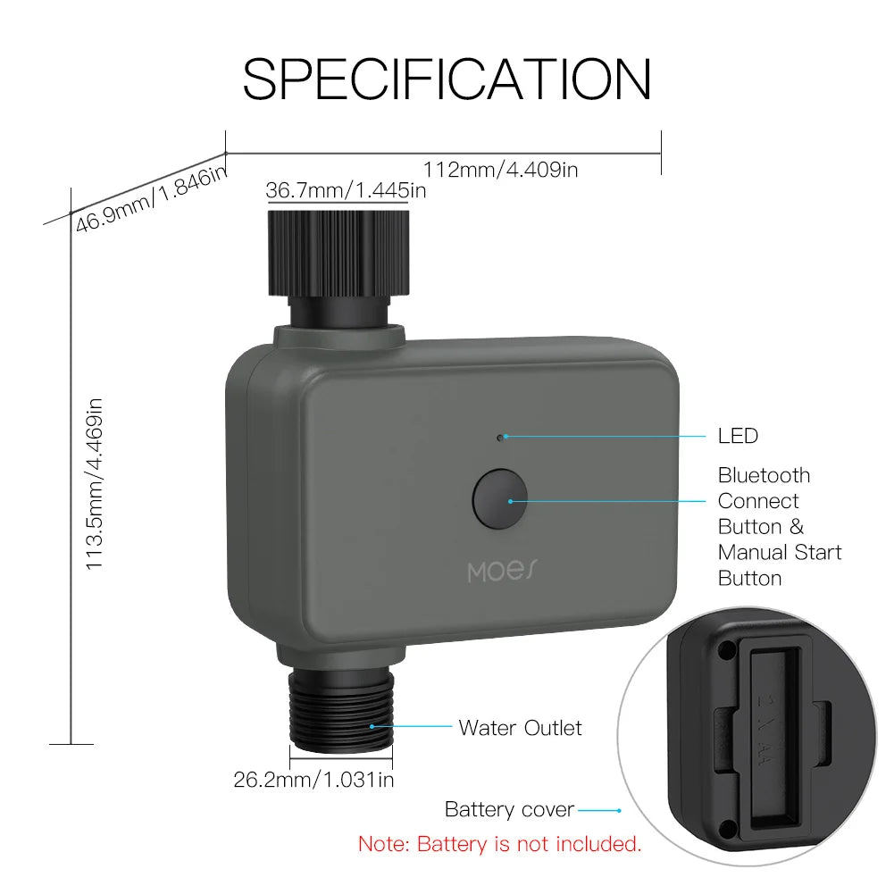 TUYA App Smart Bluetooth Garden Watering Valve Irrigation Timers Remote Controller Filter Washable Programmable Timed Sprinkler