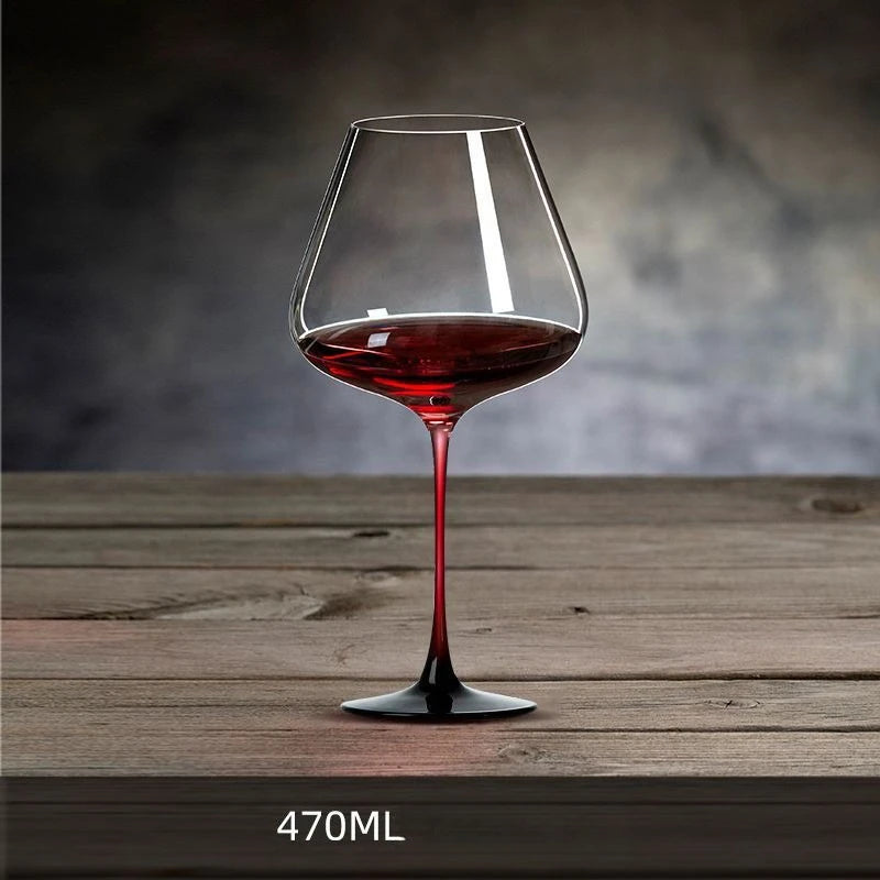 Luxury Crystal 470/570ml Glass Red Wine Glass Big Belly Wine Glass Household Light Luxury Lead-Free Crystal Glass Wine Goblet Home Cava Cellar Bar Drinkware Pubs Night Club Restaurants Hotels Barware Accessories