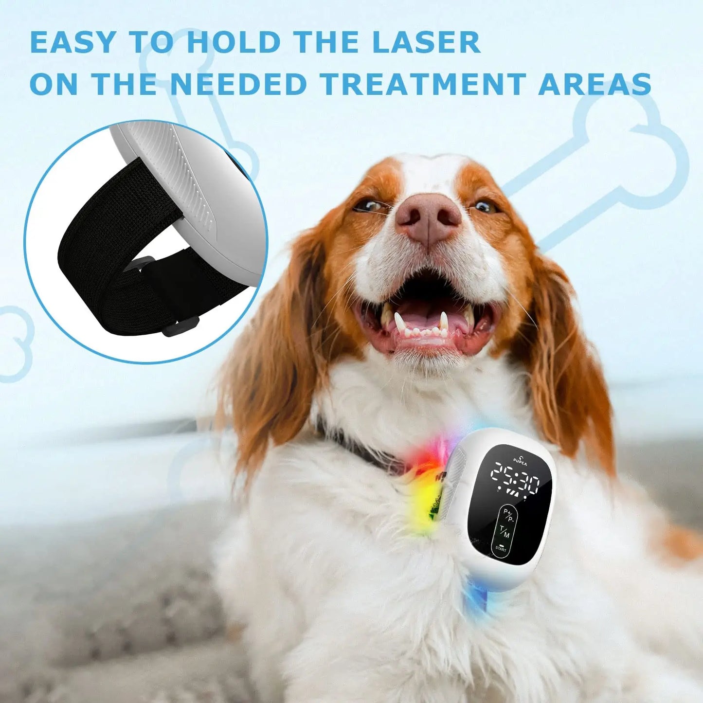 Cold Laser Therapy for Dogs Portable Red Light Therapy Vet Device for Pain Relief Muscle & Joint Pain from Dog Arthritis