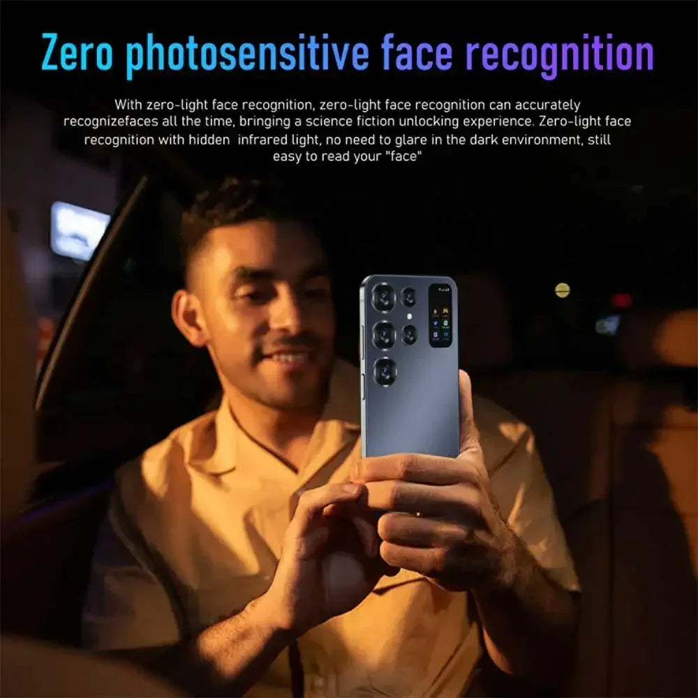 Original S24 Ultra Smartphone 5G 7.0HD Dual Sim Cellphones Android 13 Cell Phone Unlocked 72MP 7000mAh Smart Mobile Phone