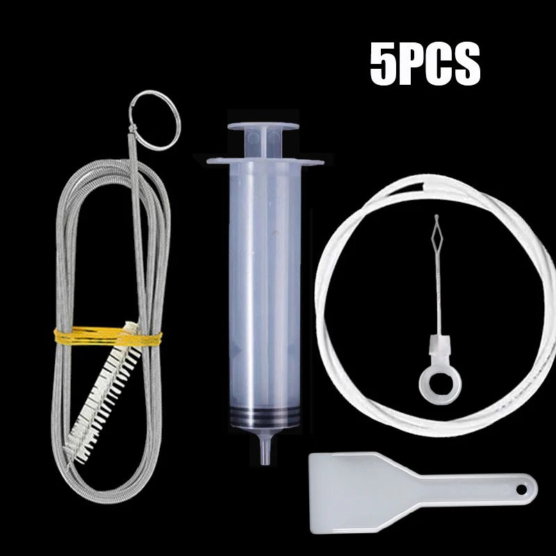 NEW 5PCS Set Refrigerator Drain Hole Clog Remover Fridge Hole Brush Water Outlet Cleaner for Household Clean Dredge Cleaning Tools