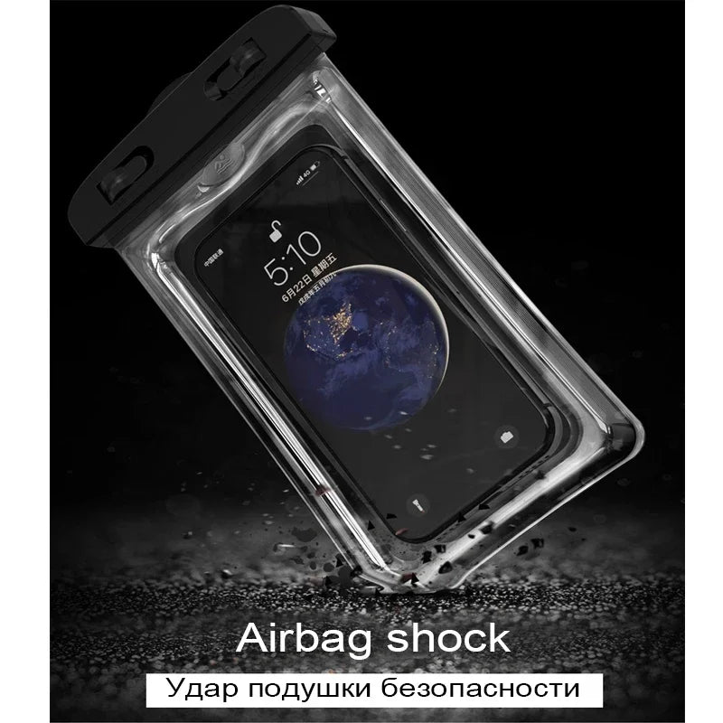 NEW Floating Airbag Waterproof Swim Bag Phone Case For iPhone 11 12 13 14Pro Max Samsung S23 S22 Xiaomi 13 Huawei P30 20 Lite Cover