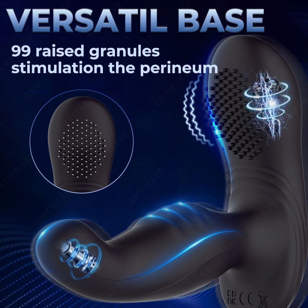 Finger-like Wiggle Prostate Massager Dual Vibrating Anal Vibrator for Men Butt Plug Perineum Stimulator Sex Toy for Couples