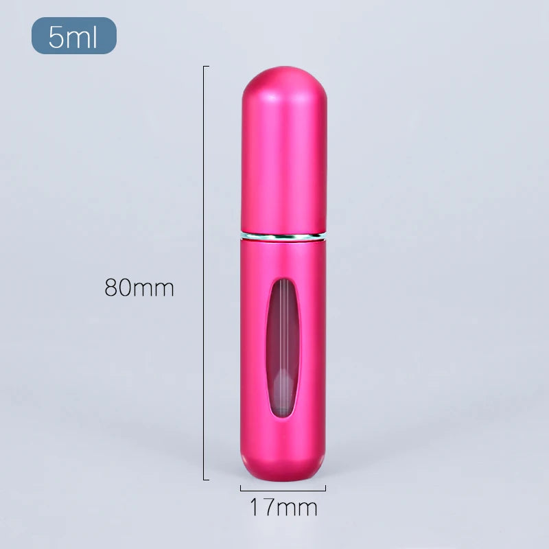 5/8ml Portable Mini Refillable Perfume Atomizer Aluminum Parfume Spray Bottle Empty Cosmetic Containers for Travel Tool