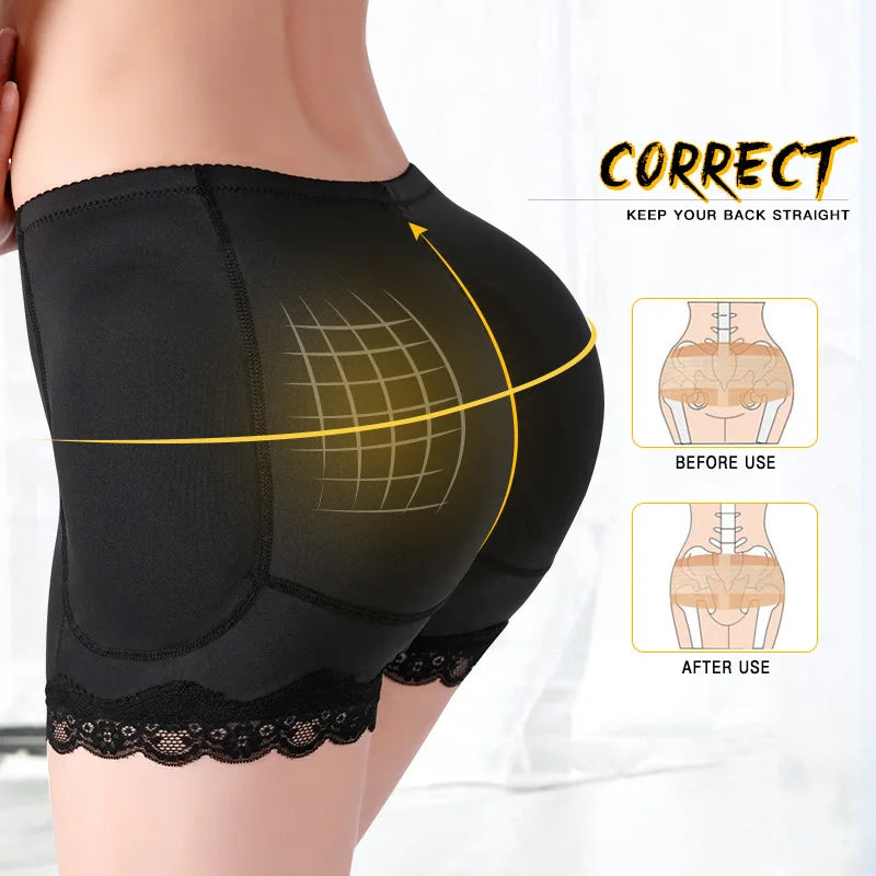 NEW Arrivals S(50KG) --6XL(135KG) Plus Size Padded Butt Lifter Corrective Underwear Butt Enhancer Body Shaper Modeling Strap Fake Hip Shapewear Panty Push Up Panties