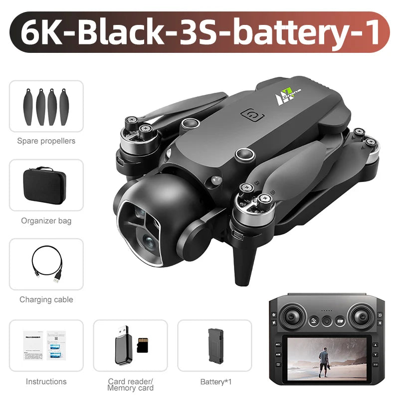 NEW 8K 3 Batteries Xiaomi M7 Drone 4K/6K/8K Professional 8K HD Aerial Photography Drone 5G WIFI Brushless Power RC Foldable Quadcopter Drone