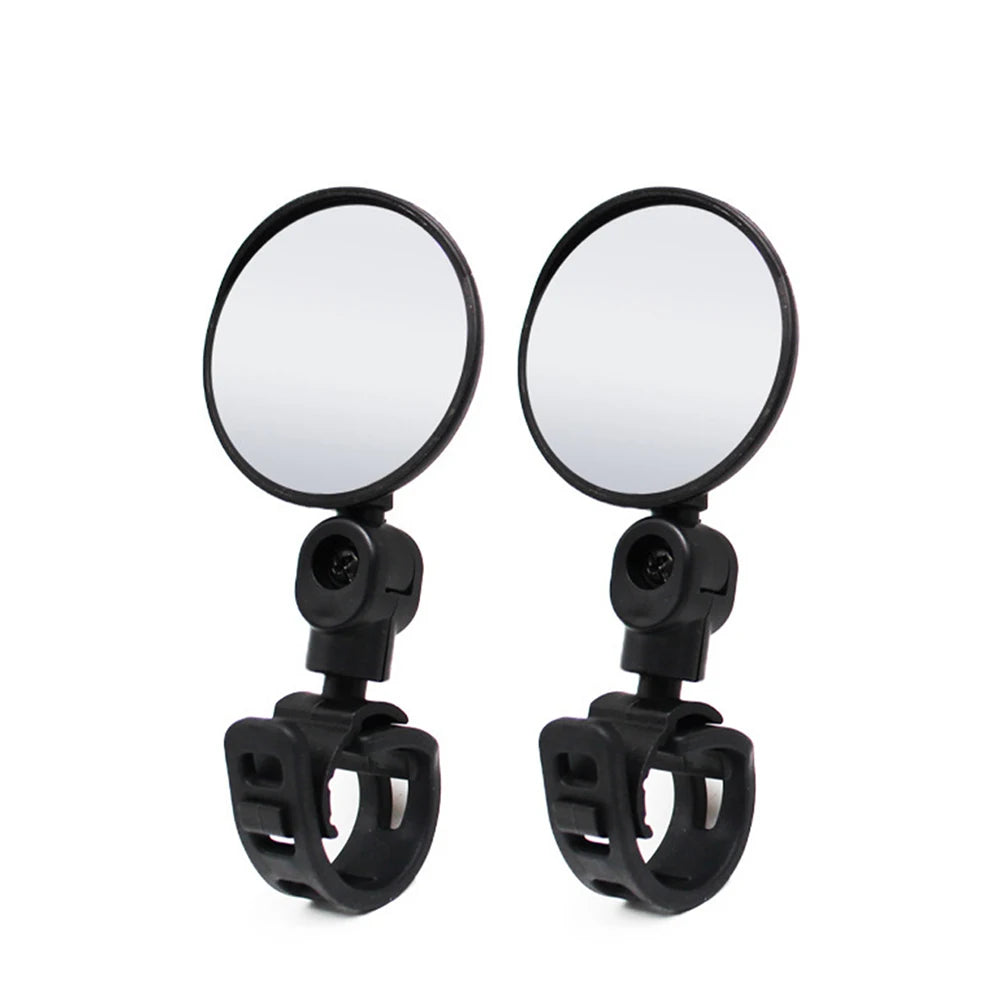 NEW Arrivals 2PCS Elliptical Bicycle Rearview Mirror 360 Degree Adjustable Rotatable Universal Cycling Handlebar Rear View Mirrors for MTB Road Bike