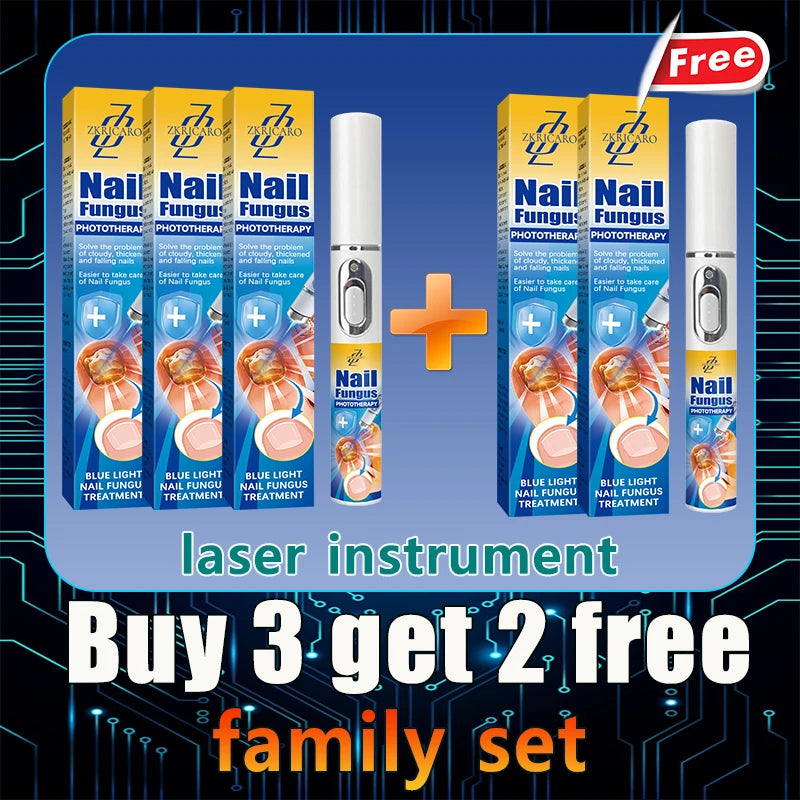 Hot Sellers: Buy 3 Get 2 Free : Nail Cleaning Tools, Blue Light Laser Tools Root Repair Onychomycosis Fungus Toenail Hands Finger Treatment Upgraded to Second Generation Women Men Skin Care Supplies