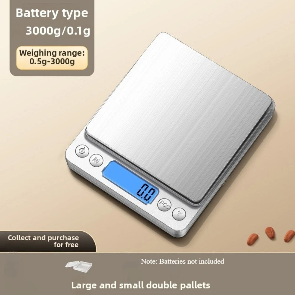 NEW Arrivals Battery 3KG Digital Weight Scale Kitchen Scales Home Coffee Balance Measuring Tools & Scales Accessories Precision Food Dining Bar Garden