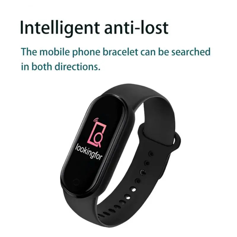 M6 Smart Watch Men Women Fitness Smart Bracelet Sports Band Heart Rate Blood Pressure Monitor Waterproof Multi-function Watches Accessories Products Electronics Sports Supplies