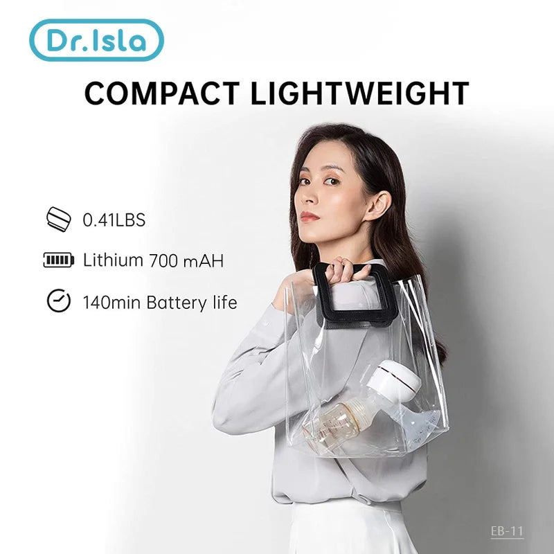 Dr.isla Automatic Electric Breast Pump USB Chargable Portable Breast Pump Silent Powerful Suction Breast Pump BPA Free