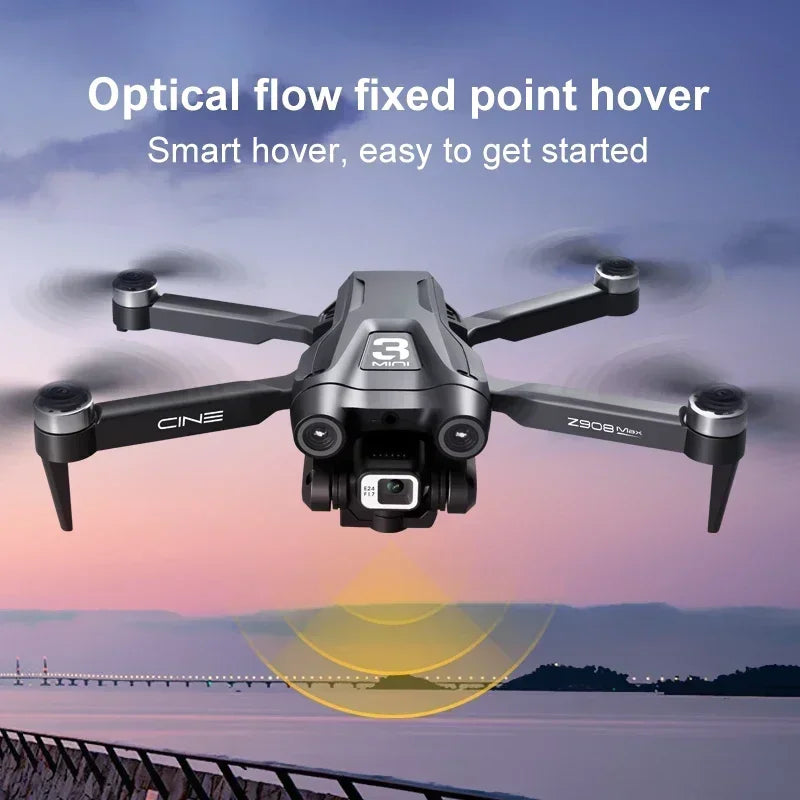 NEW Arrivals 3000M 2 Cameras + Battery Set Xiaomi Mijia Z908 Pro /MAX 8K Professional Camera Drone ESC Professional 4K Drone Optical Flow Localization 3sided Obstacle Avoidance Quadcopter Drone