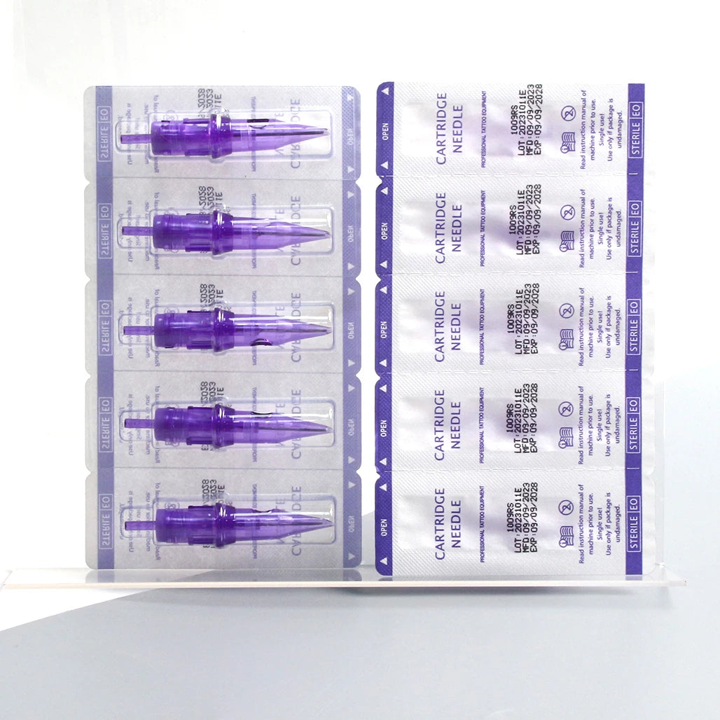 50pcs/box Mix Size Disposable Tattoo Cartridges Needle 3RL+5RL+7RL+9RL+5RS+7RS+9RS+9RM+11RM+7M1 For Tattoo Machine Pen