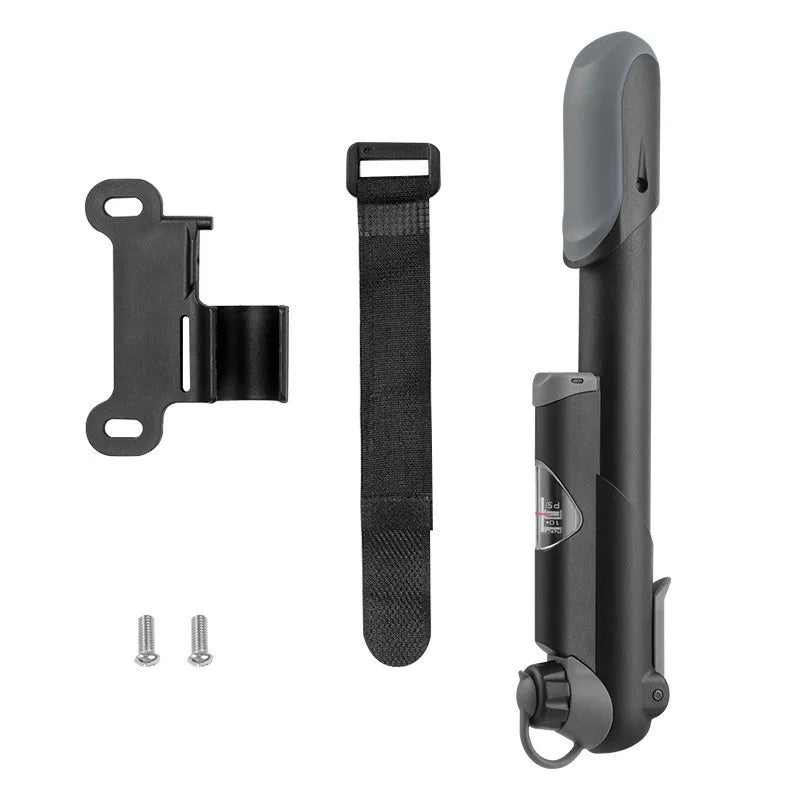 NEW Arrivals Bicycle Mini Pump Battery Car Mountain Bike Road Bike Portable Beauty Mouth French Mouth Air Pump Outdoor Riding Equipment Bicycle Parts Accessories