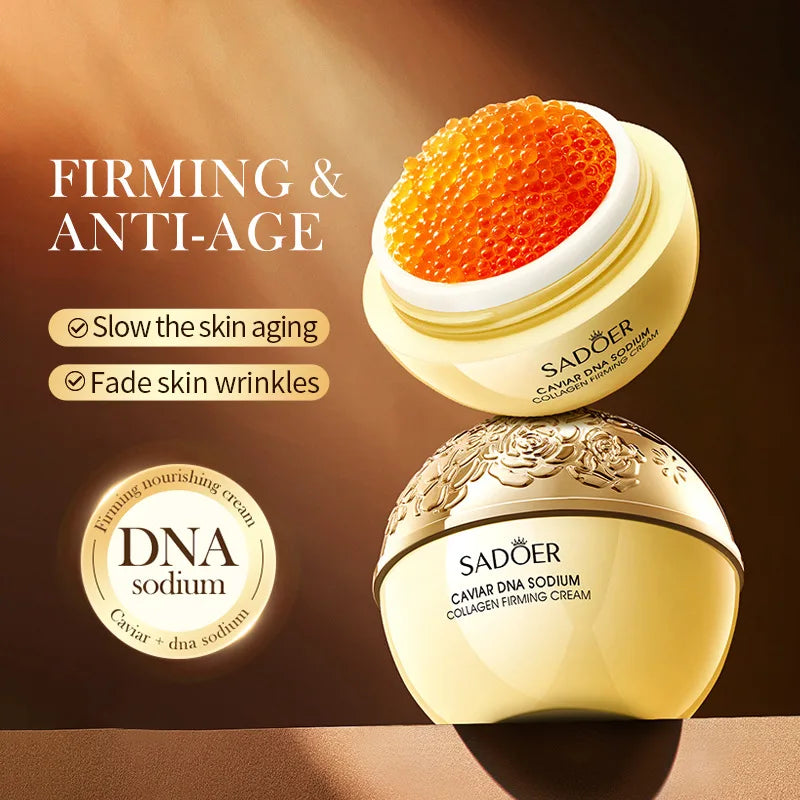 Instant Remove Wrinkle Korean Caviar/Pearl/DNA Sodium/Capsule Cream Retinol Face Anti-Aging Firming Lifting Fade Fine Lines Improve Skin Moisturize Brighten Women Skin Care Supplies Korean Cosmetic Products
