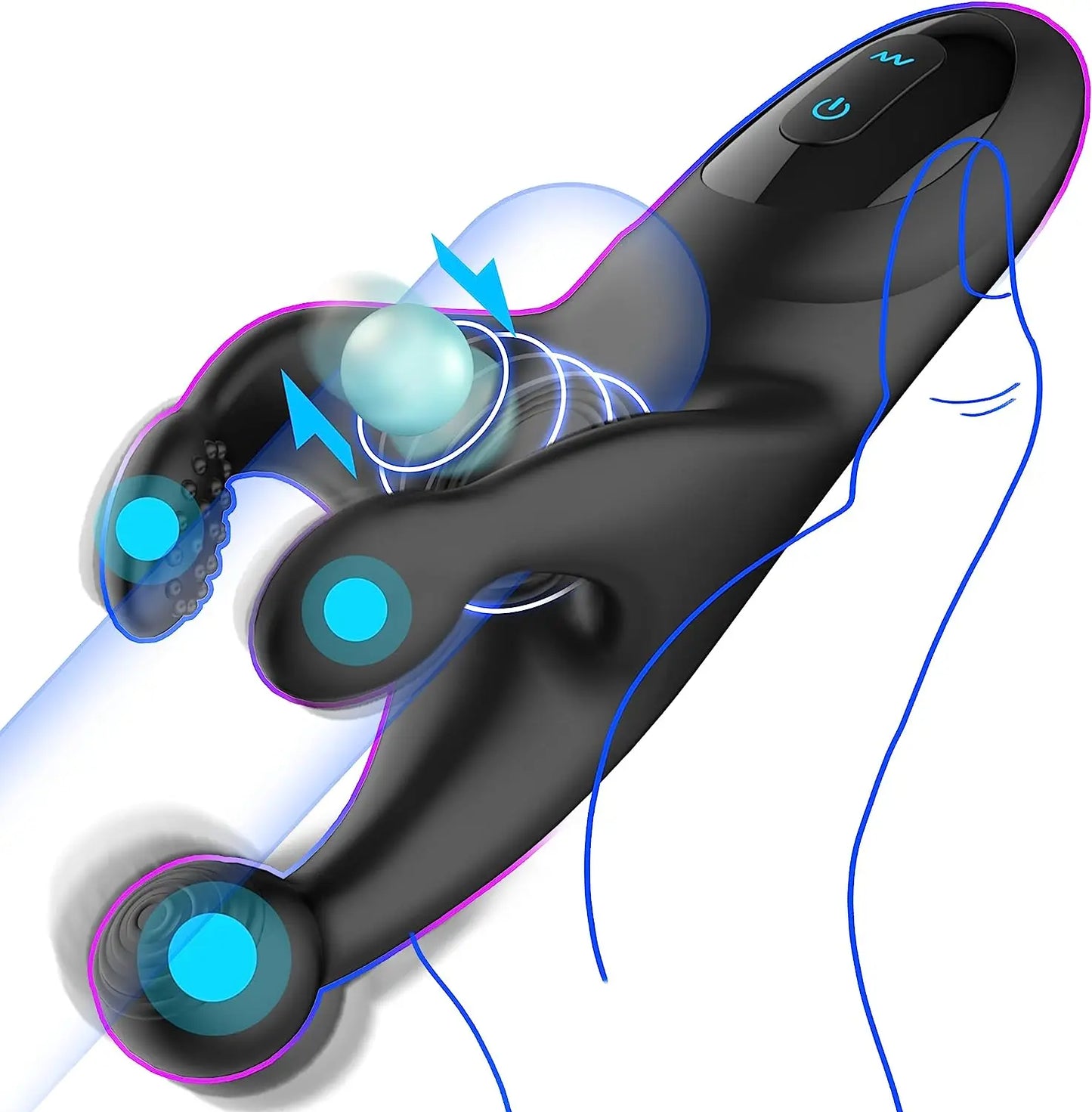 Vibrating Male Masturbator Glans Vibrator Stimulate Massager 10 Modes Penis Trainer Delay Ejaculation Adult Sex Toy For Men