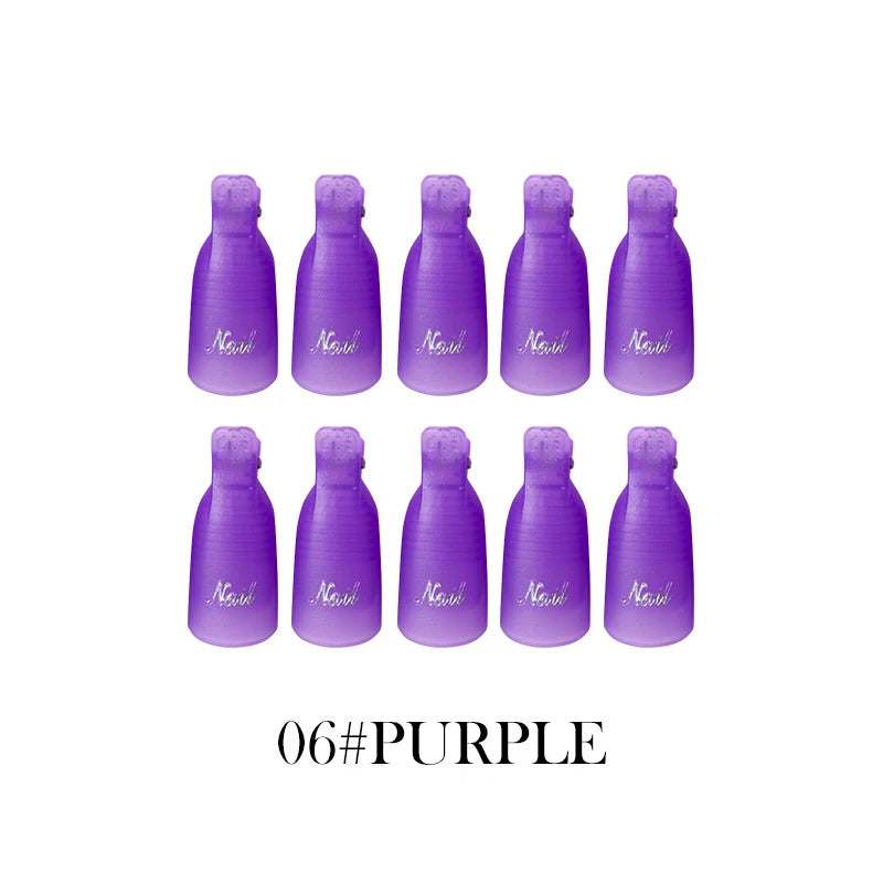NEW Arrivals Plastic Nail Art Soak Off Cap Clips UV Gel Polish Remover Wrap Tool Fluid for Removal of Varnish Manicure Tools Women Ladies Beauty Salon Supplies
