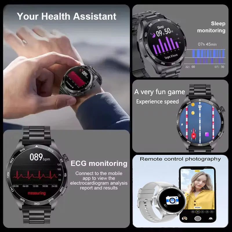 New 8 Colors Men*s Smart Watch 360 * 360 Bluetooth Call Smartwatch AMOLED Screen GPS Multi-Languages Smart Watches NFC Waterproof Smart Watch for Men