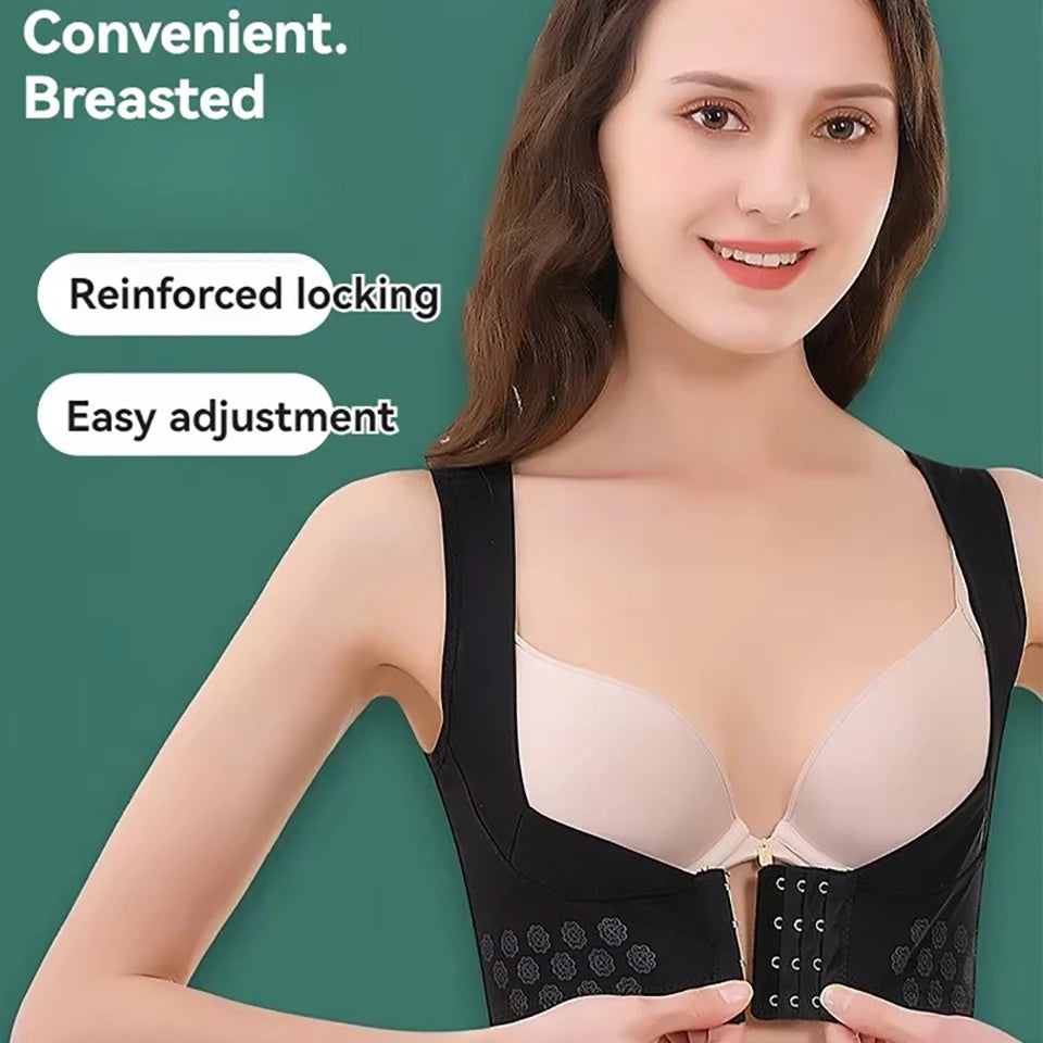 NEW Arrivals S-3XL Invisible Body Shaper Bra-Tops Corset Women Chest Posture Corrector Belt Back Shoulder Support Brace Posture Correction For Health Care Female Ladies High Quality Fashion Underwear Products
