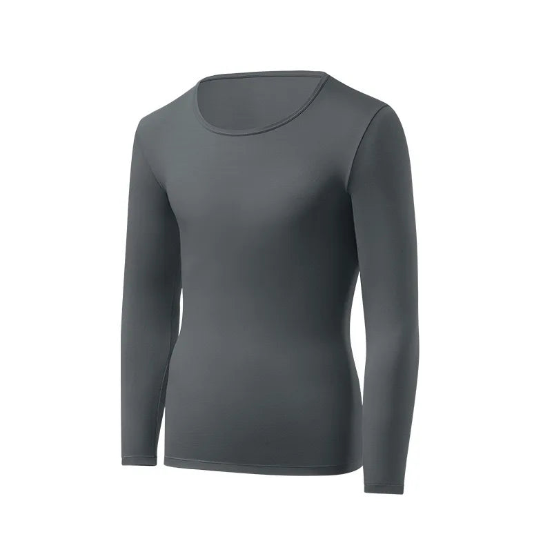 NEW Arrivals 1pcs Men's Ultrathin Thermal Underwear High Elasticity Plus Size Constant Temperature Seamless Long Sleeve Bottoming Tops