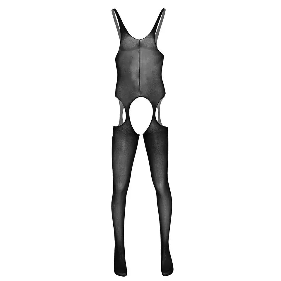 Men Bodysuit Sexy Nightwear Elastic Hollow Out Bar Club Dance Party Transparent Bodystockings Male Sleepwear Body Stocking