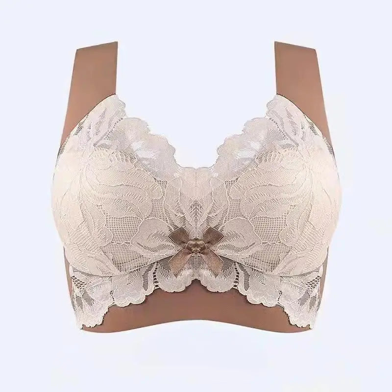 NEW Arrivals L-6XL Plus Size Underwear Seamless Bras Large Lace Wireless Women Vest Backless Tops Push Up Unwired Bra Without Bones Plus Underwear