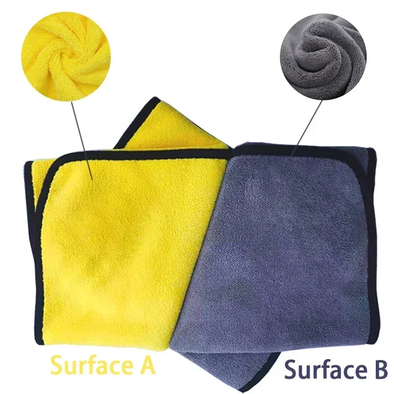 NEW Arrivals 10PCS Yellow Set Quick-Drying Dog Cat Towels Soft Fiber Towels Absorbent Bath Towel Pet Bathrobe Convenient Cleaning Towel Dog Accessories Pets Supplies